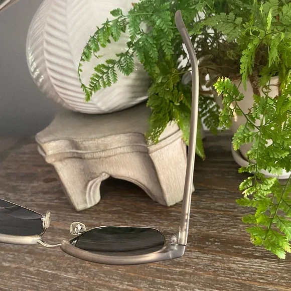 Cole Haan Mens Polarized Sunglasses Partial Frame Matte Grey Accessories - Picture 11 of 15